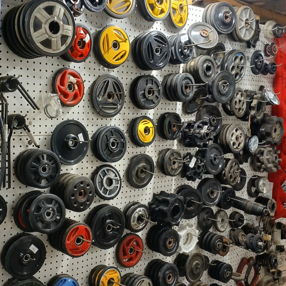 Roulettes pour suspensions de motoneiges